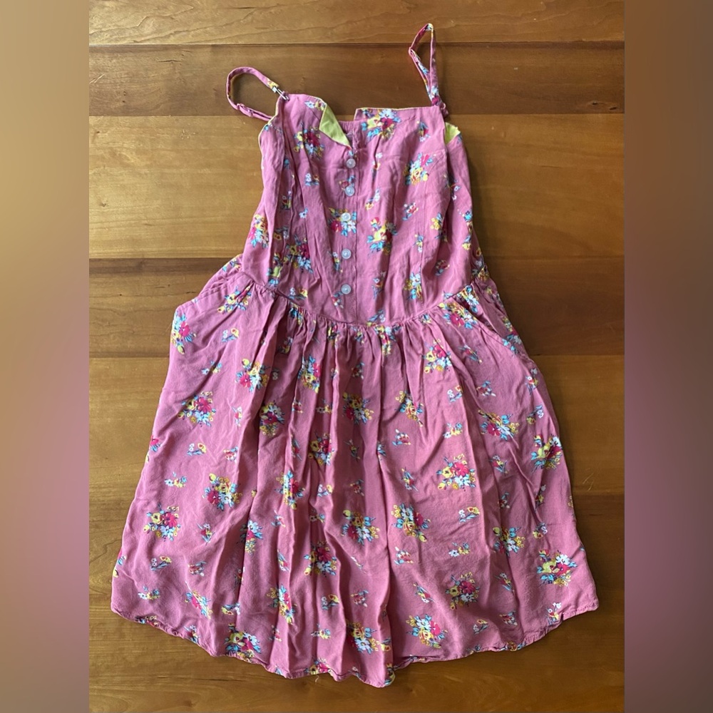 Johnnie b girl’s 13-14 y.o. pink floral dress with pockets